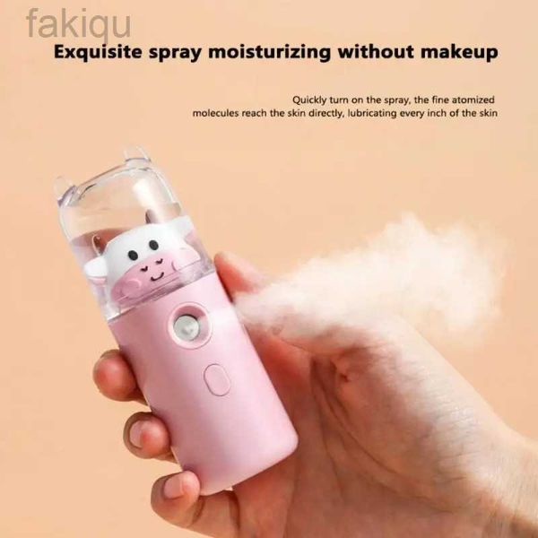 Limpeza 1pc adorável USB nano neblina spray spray Face a vapor recarregável umidificador Face hidratante Atomizador Mini beleza Skin Care Tool D240510