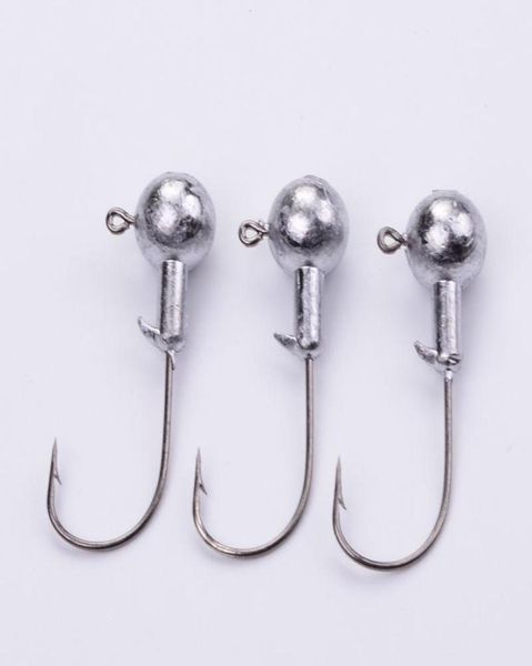 2019 5 PSClot Neue hohe Qualität 1G3G5G55G10G Lead Head Hook Jigs Köderfischerhaken für weiche Köderfischerei Tackle 4939771