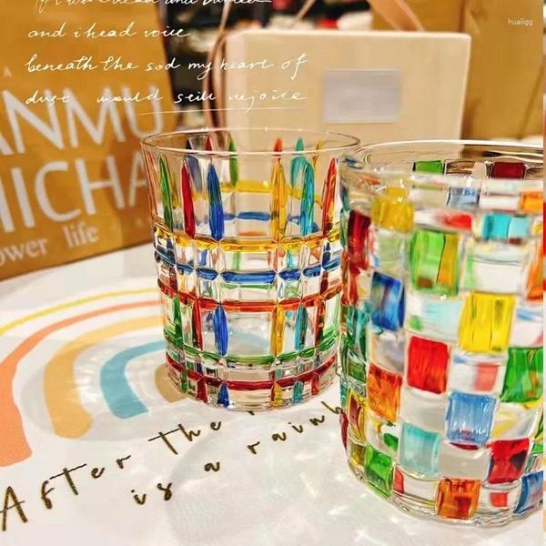 Weingläser Whisky S Glass Crystal Holiday Geschenkelbe Design wie Designer Handmalerei gewebte Tasse Fortgeschrittene