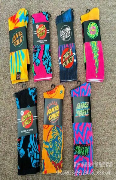 MEN039S TIDE Marke Sancr uz Teufel Ghost Hand Sports Skateboard Handtuch unter mittleres Röhrchen High Top Socken 89968599823306