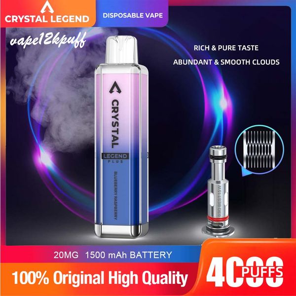 ATVswarship 4000PUFF VAPE DISPONÍVEL RECARGELECIDO COLETA RECARGELECIDO DE MESH 1500mAH PRÉ-CARETO DE 10ML E-CIGARETTE COM SABILHOS DE HIGHERAÇÃO 10 SLAVORES 2% 12KPUF 16KPUFF 18KPUFF