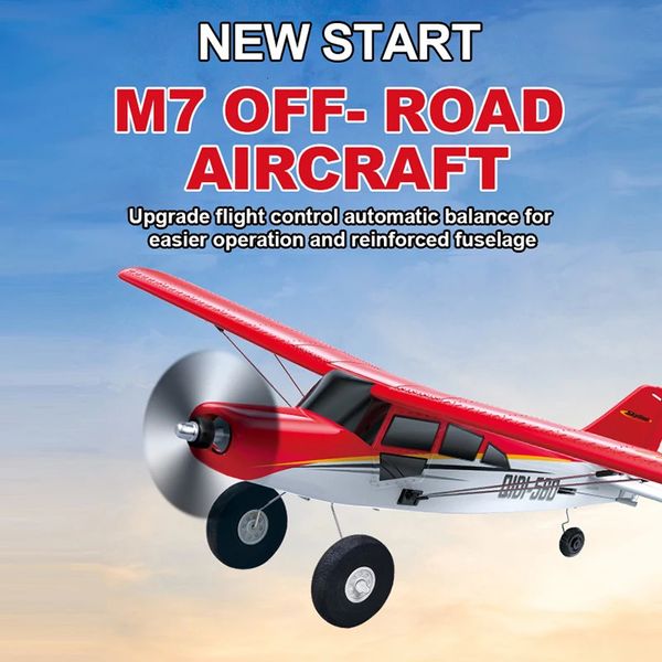 QIDI560 PLANO RC Moore M7 Off-road 4CH controle remoto Airplano sem escova de aeronaves de asa fixa Epp Toys para crianças 240508