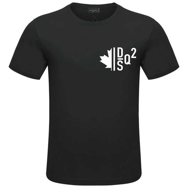 T-shirt maschile marca di cotone in acero foglia in stile maschile e te-shirt casual o-shirt slve t-shirt per uomini t240508