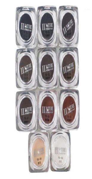 Цвета квадратные бутылки PCD Tattoo Ink Pigment Professional Permantent Makeup Supply для макияжа для бровей Kit15995738