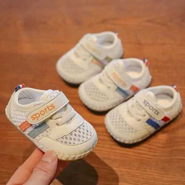 Sneakers Sommer- und Herbst-Neue 0-1-Jährige Baby weiche Sohle Walkingschuhe Kinder atmungsaktiven Mesh Säuglingen jung nicht drop H240510