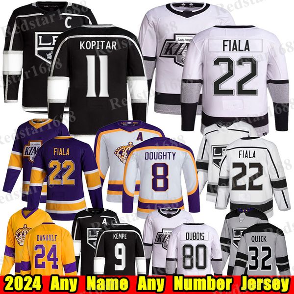 #11 Anze Kopitar Los Angeles Hockey Jersey #22 Кевин Фиала Пьер Пьер-Люк Дюбуа Дрю Даути Кемп Куинтон Бифилд Кэм Тэлбот Филип Дано Уэйн Гретцки Кингс Джерси.