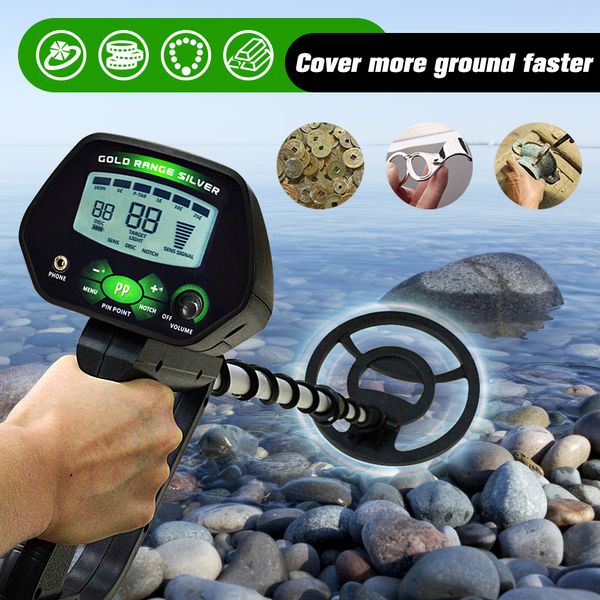 Ad alta precisione professionale MD-4090 Detector LCD Metal Metal Detector con funzione di memoria Retroilluminazione regolabile