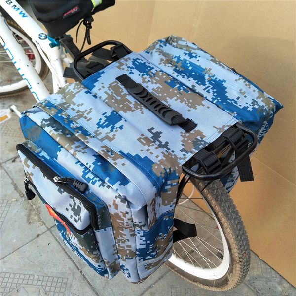 Sacca per bici ciclismo a doppio lato posteriore rack camo bagagli mountain road road code sedile pacchetto pacco bagagli 240418