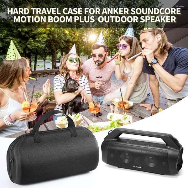 Duffel Bags Case de alto-falante compatível com Bluetooth à prova d'água Protetor portátil Carrying para Anker Soundcore Motion Boom Plus