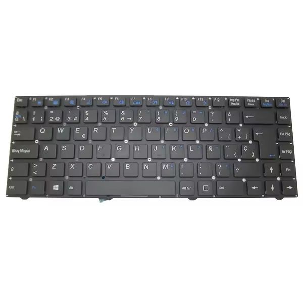 Tastiera per laptop per Clevo W540EU MP-12B86E0-4306W 6-80-W7400-161-1 Spagna SP senza telaio W545EU1 W740K W745K W748K E550EU1