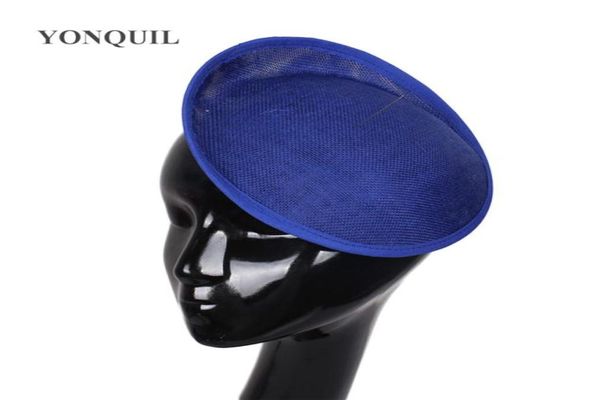 Blue real ou múltiplas cores imitação sinamay 20 cm Fascinator Base Cabelo de casamento Acessórios de cabelo DIY Women039S Festa de headwear