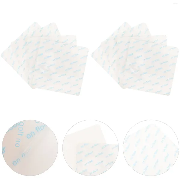 Halılar 12 PCS Halı Fixer Stickers Alan Halıları Kare Şekla Pad Grippers Dış Mekan Sözlü Bedeler Çift Taraflı Bant Tile Zeminler Skid