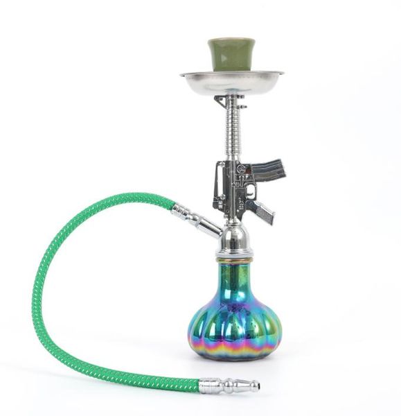 Ultimo creatività AK 47 GADGETS PARTECCHIO per uomini Shisha Mini Portable Water Tobacco Smoking Hookah China Case Chicha Men Gift7688407