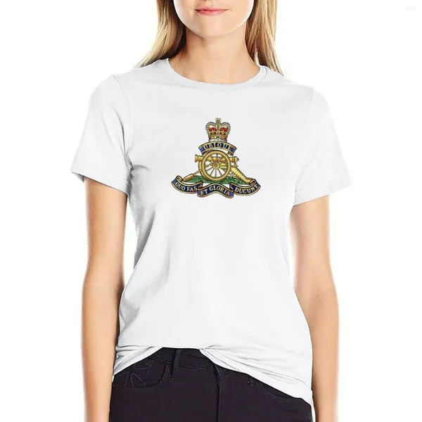 Polos femininos O Regimento Real da Artilharia Camiseta Roupas de Verão Camiseta Animal Prind para meninas roupas de designer de luxo