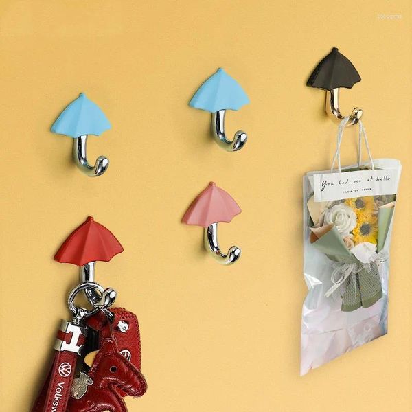 Ganci per abiti appesi gancio sul muro forma ombrello cartone animato camera per bambini decorazione mobili creativi single buca