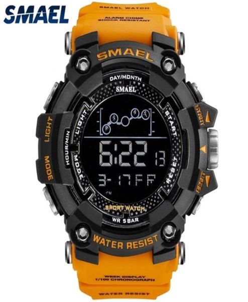 SMAEL MAIL MENINO ORANGE ORANGE Multifuncional à prova d'água Led Led Digital Watch Sport S relógios S relógios Relogio Masculino 2201245460019