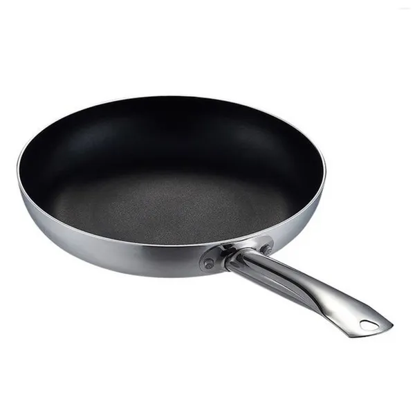 BANDS 32 cm de frigideira revestida com panela em aço inoxidável non stick mole antiaderente para ovos utensílios de cozinha