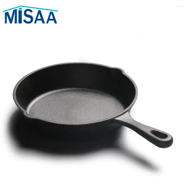 Pans Pan Coking Cibo Naturale Ingredienti naturali di qualità cucina pianta di ferro ghisa stagionate pentole per la colazione