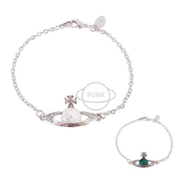 Brand Westwood White Peacock Stone Stone Bracciale Saturno NET ROSSO Turquoise Star Sago stile