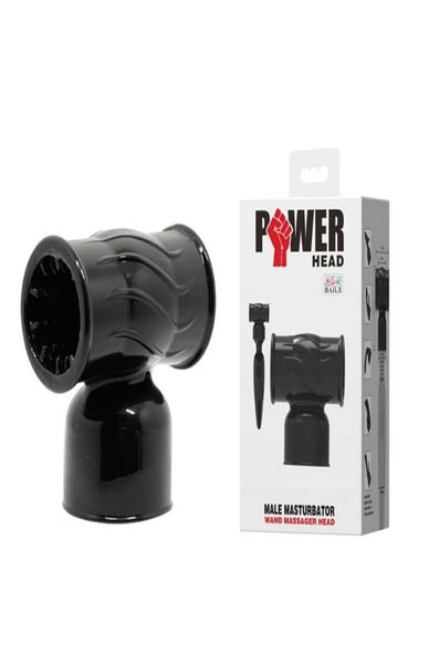 Baile Power Head Hummer Erkek Mastürbatör Sihirli Değnek Eklenti Erkekler İçin Yetişkin Seksi Sihirli Değnek Aksesuar Seks Ürünleri Q1106293Z7015177