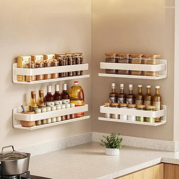Küche Aufbewahrung weißer Rack für Halter Quadrat Metall Bad Organizer Accessorie Badezimmerregale Wand montierte Shampoo