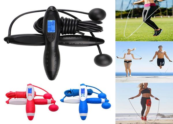 2019 Digital Jump Rope Count Calorie Fitness Sport Skipping Ropes Allenamento Strumento di esercizio ASD885666079