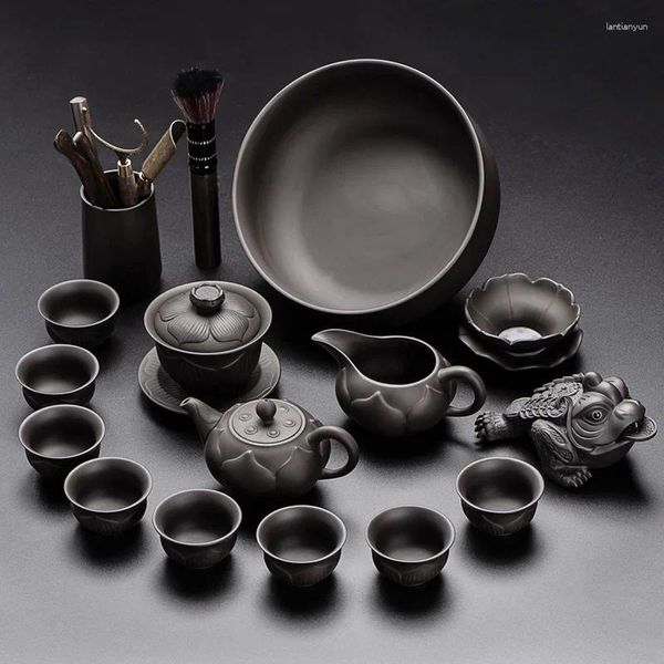 Vassoi per tè tazza di porcellana gongfu set cinese portatile automatico ceramico gaiwan materos yerba mate jingdezhen