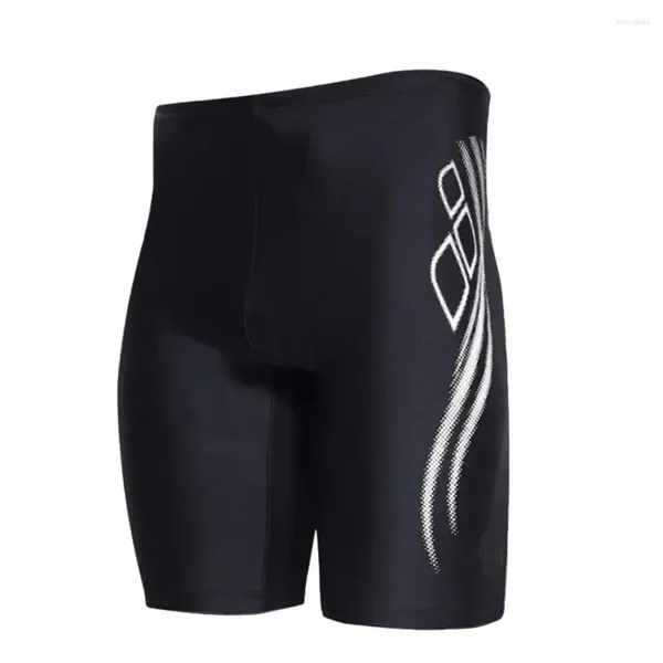 Menunda de banho de banho masculina Submissura Troncos de natação Treinamento atlético Swimsuit Beach Surf Surfras de shorts apertados seco rápido