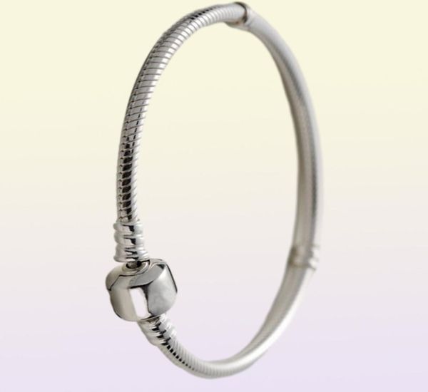 Autentica catena di bracciali in argento sterling con logo Bracciale Films Films Gioielli per donne e uomini Best Gift8554591