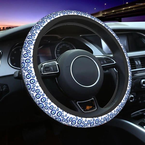 Lenkradabdeckung mediterraner böser Augenschutz universeller Abdeckung für Limousinen Amulettauto -Beschützer Autozubehör
