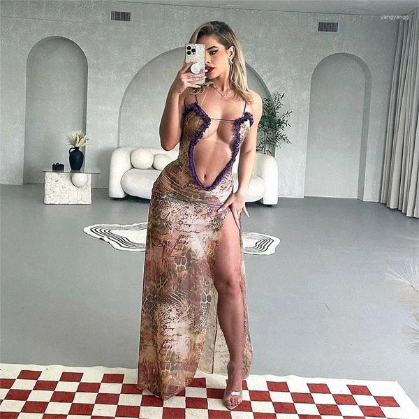 Roupa de férias maiô para meninas maiô de maiô de praia Vestido de praia 2024 Halters Hollo