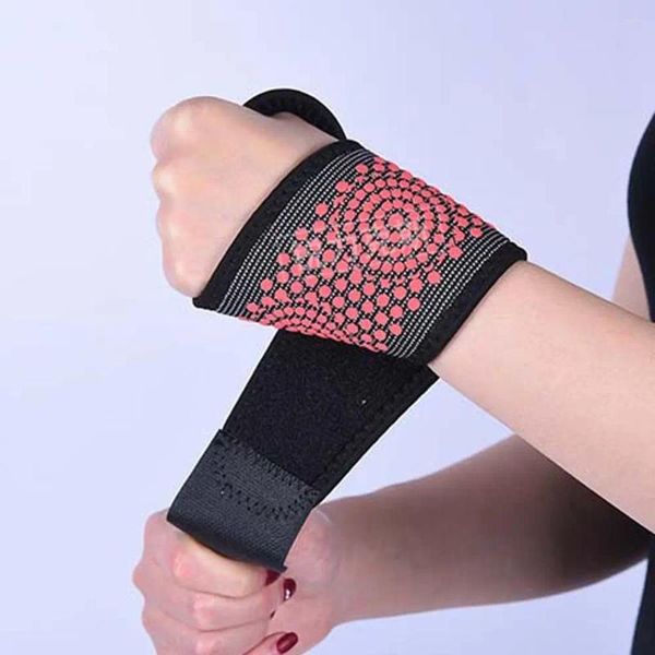 Handgelenkstütze Kompression Schmerz Erhitztes Handwärmer selbstheizter Sport Armband Magnetic Trace Bandage