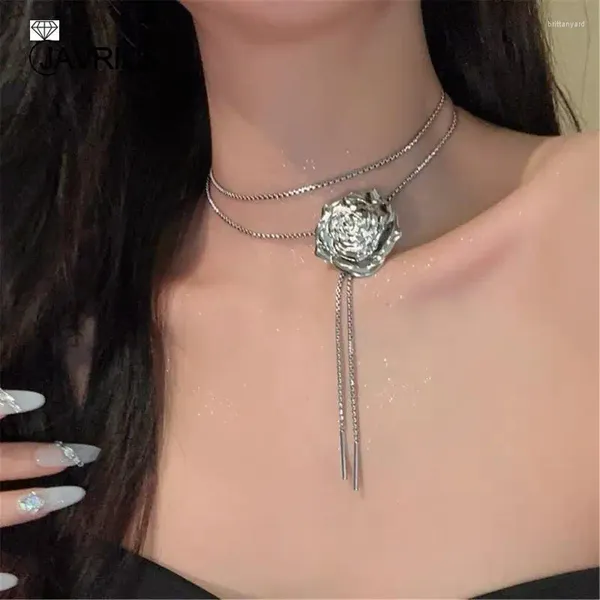 Anhänger Halsketten doppelte Verwendung Rose -Schlangeblikaner Kette/Taillenkette für verstellbare Choker -Dinnerparty Weibliche Taillenkörperschmuck