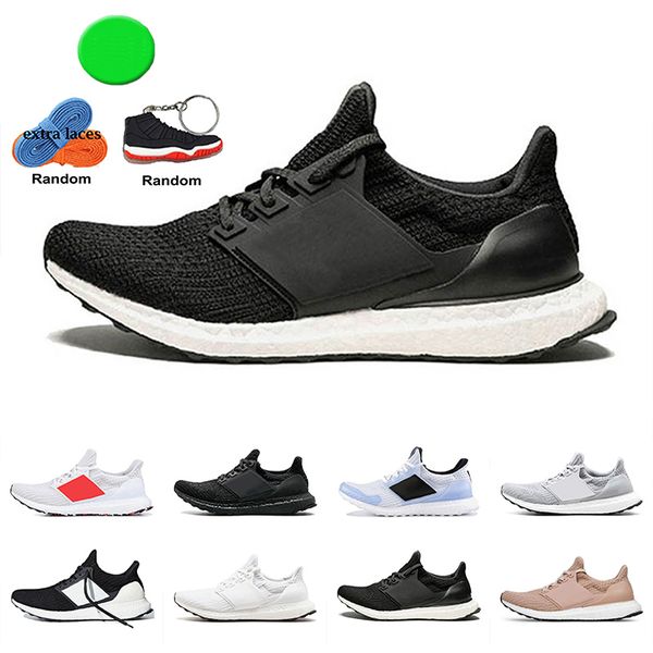 Ultra 4.0 Mens Running Shoes Running Designer Womens Sneakers UltrABoostop Trainings Men Triple Black White Walkers des Chaussures Sports Red Stripes Red Stripes