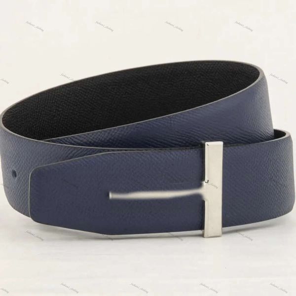 Tom Fords Beld Designer Belt Belt Black Blue Blue su entrambi i lati di alta qualità da uomo di vaso da donna Black Multicolour Gift A4 TF 62