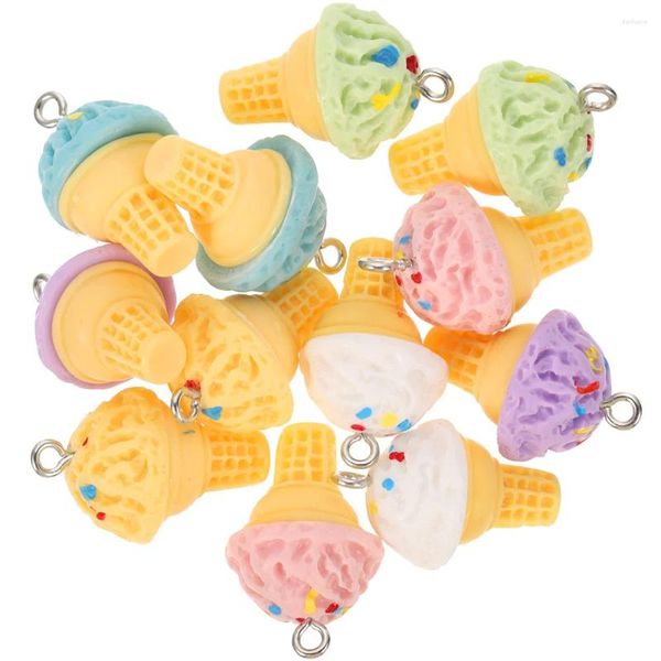 Bottiglie di stoccaggio Accessori in resina alimentari ciondoli kawaii gioielli che producono portachiavi graziosi orecchini gelati per la collana fai -da -te decoro estate