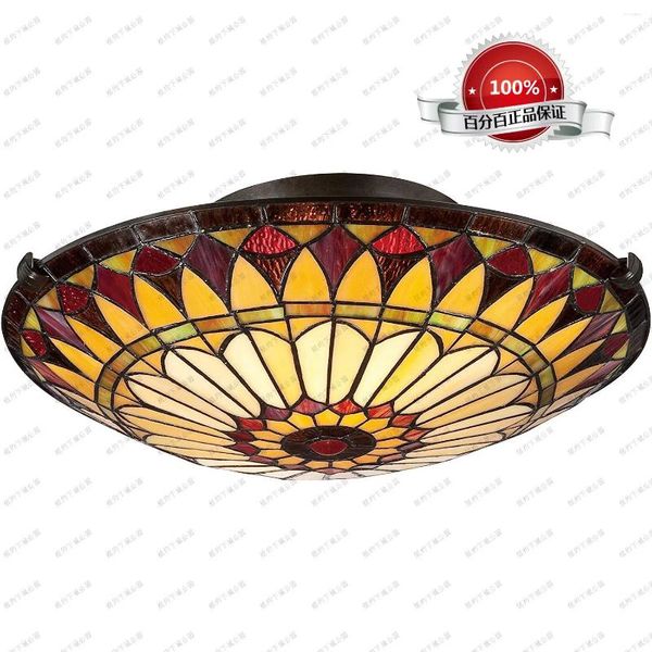 Luci a soffitto York Xiacheng Park ha importato tradizionale lampada americana con mosaico di Sun God Glass.