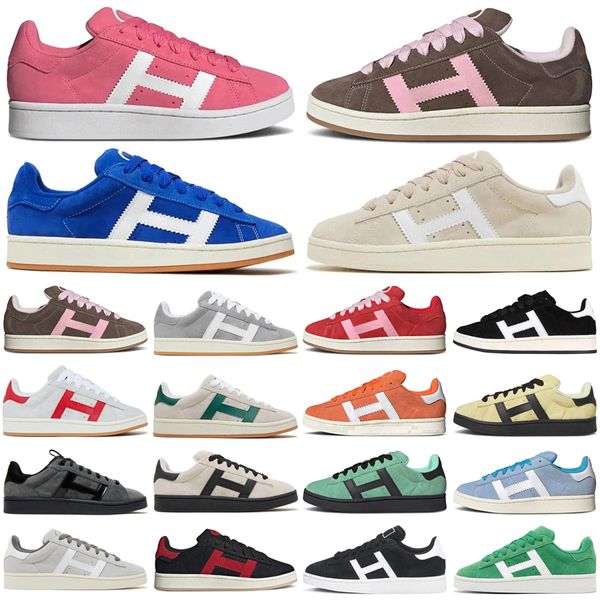 Sapatos casuais sapatos de camurça homens homens sapatos ao ar livre 00s tênis designers ousada coragem rosa pulso de pulso cor núcleo preto solar super pop rosa quase amarelo feminino esportivo sapatos