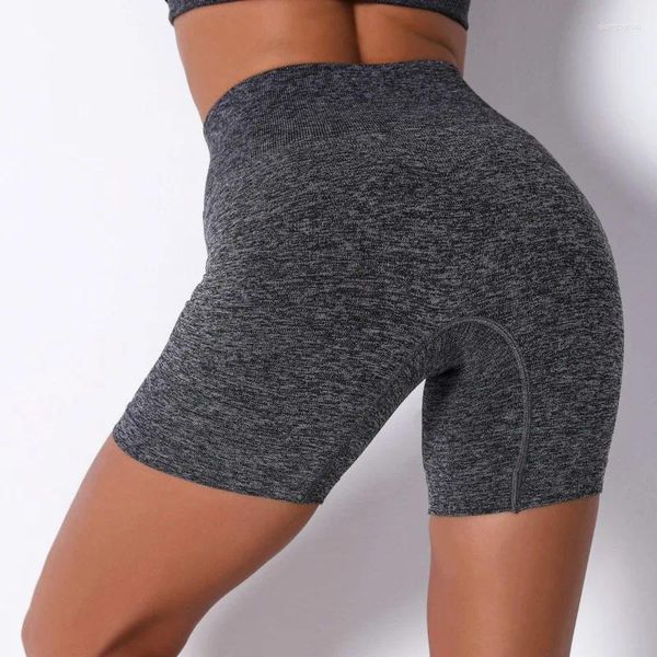 Frauen Leggings nahtlose feste Yoga -Shorts Schlank