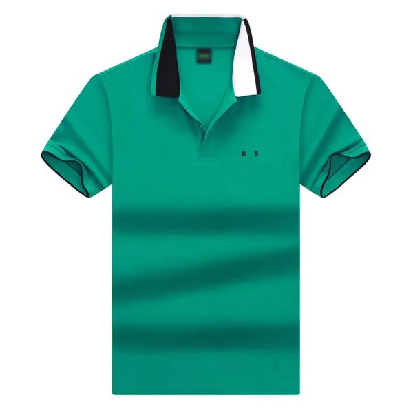 2024 Mens Polo Polo Designer Business Gentleman Lapela LAPELA CAMÃO Polo de manga curta Camiseta de colarinho de colarinho de verão Bordado Bordado Bordado Bordado Bordado Bordado All Match Match T-shirt