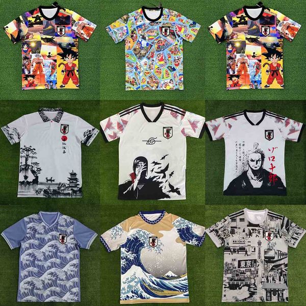 2024 camisas de futebol do Japão Camisa de desenho animado Isagi Atom Minamino Asano Doan Kubo Ito Dragon Jersey Japanese Especial Uniforme Futebol Camisas Top