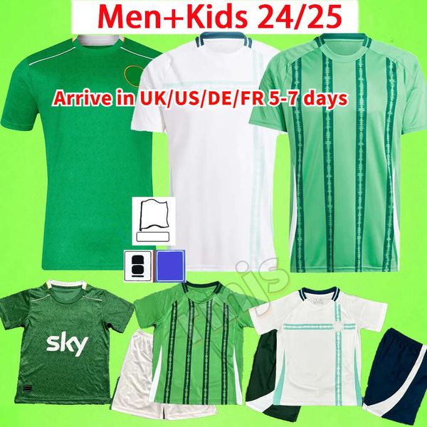 2024 Maglie da calcio settentrionali uomini Set Kid Kit Uniform 2025 Divas E 24 25 Irlanda maglietta da calcio Charles Ballard Best Brown Home Away Away Away