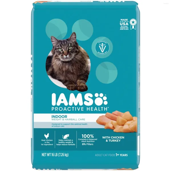 Katzenträger IAMS proaktives Gesundheit Hühnchen und Truthahn Trockenfutter 16 Pfund Bag