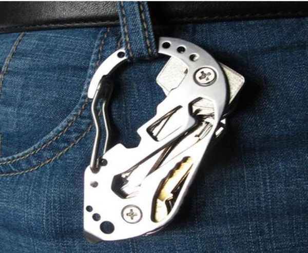 EDC Halter Clip Gadget QuickDraw Multipurpose Biers Buckle Climb Tool Multi Tool Utility Carabiner Camp Key Organizer Pocket8967385