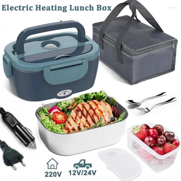 Dinkware Electric Riscaldamento per il pranzo al pranzo scaldare Auto Home Liner in acciaio inossidabile portatile Bento Boxbox Contenitore
