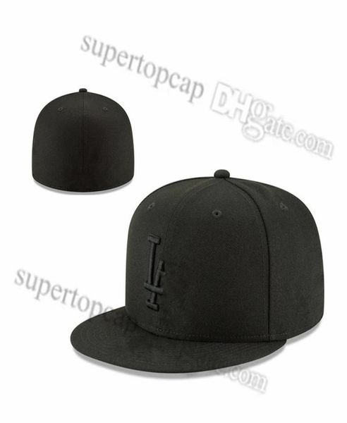 2023 Men039s Baseball Full Closed Caps Summer Navy Blue Letter Bone Männer Frauen Schwarze Farbe Alle 32 Teams Casual Sport flach 4788068