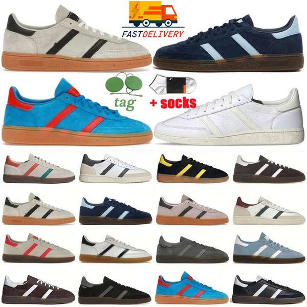 Handball Spezenials Schuhe Sneakers Navy Gum Aluminium Leuchtend roter rosa kern schwarz flach bequemer Trainer für Herren und Womz7DB#