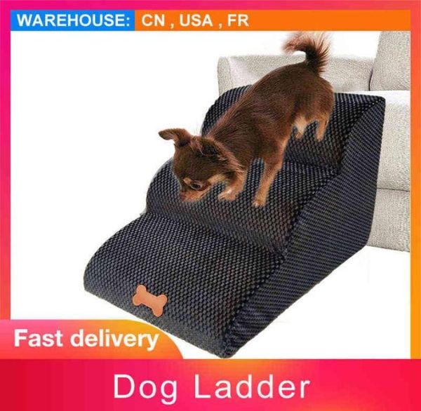 3 camadas escada de animais para cães escadas de cães internos rampa escada portátil escalada escalada para cães de cachorro pequeno groto de estimação h4627504