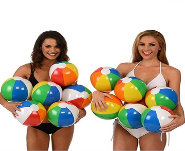Пляжный мяч Другие бассейны Spashg Rainbow Intladable Beaches Balls Toys Toys Water Water Kids Toy Bangy Baby Outdoor xg03875642899