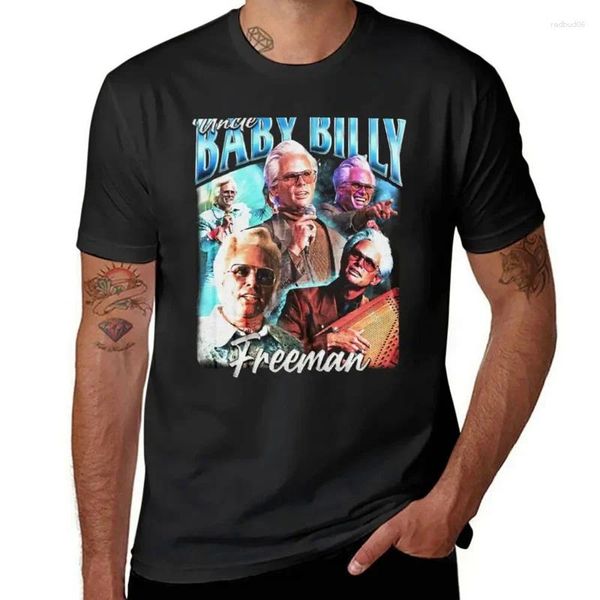 Tanque de tampas masculinas tio Baby Billy Man Man vintage T-shirt Tear